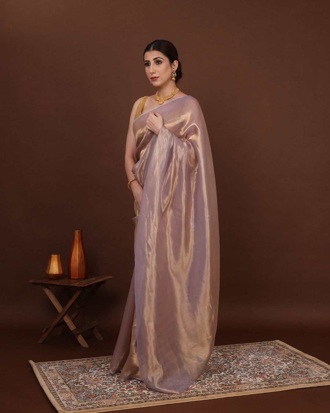Banarasi Pure Tissue Silk Saree Online - Blush Royale