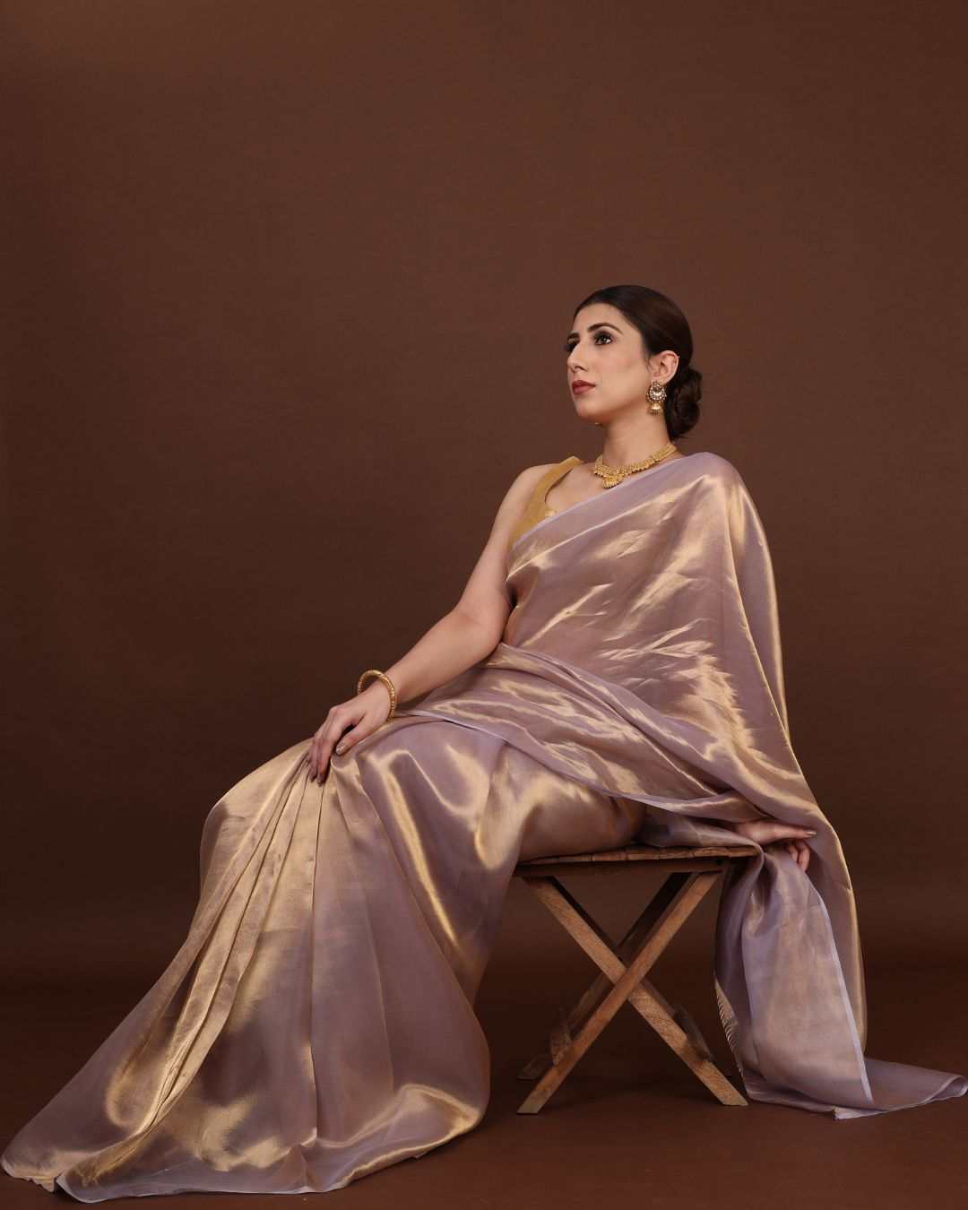 Banarasi Pure Tissue Silk Saree Online - Blush Royale