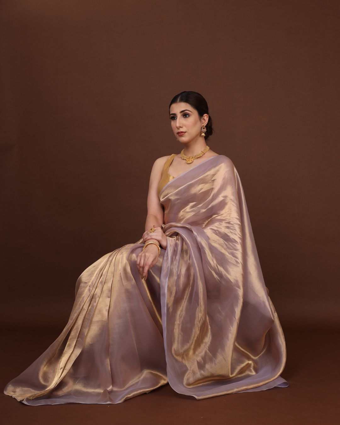 Banarasi Pure Tissue Silk Saree Online - Blush Royale