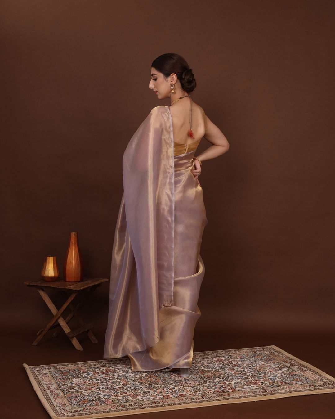 Banarasi Tissue Pure Silk Saree - Blush Royale