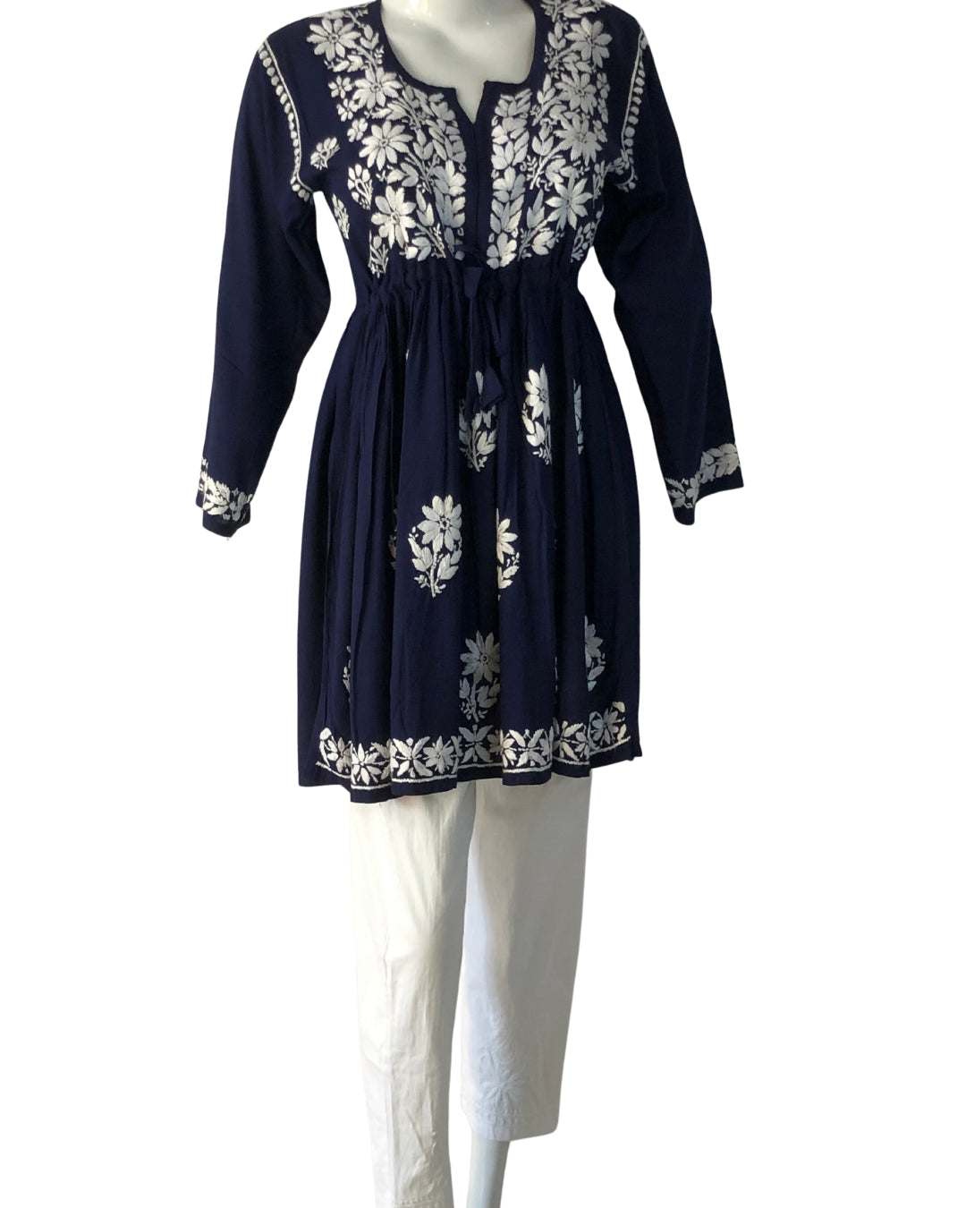 Frock Style Chikankari Kurti for Women