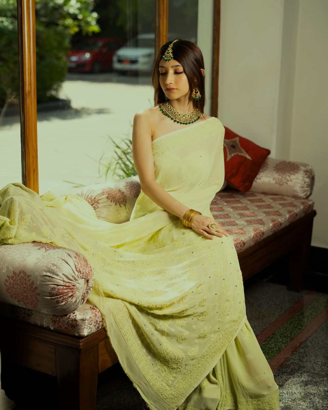 Chikankari Saree - Nargis - Elegant Georgette