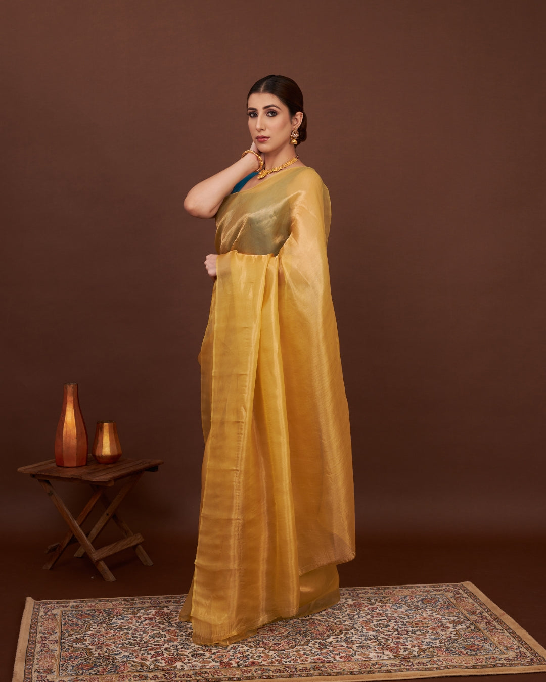 Regal Gold Tissue Silk Saree