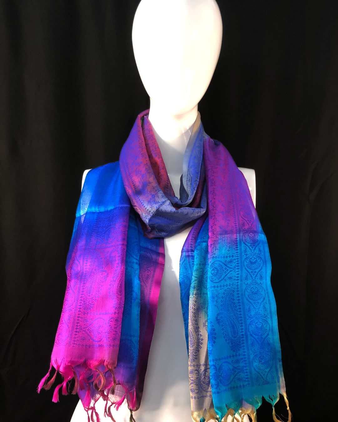 Handloom Banarasi Silk Scarf