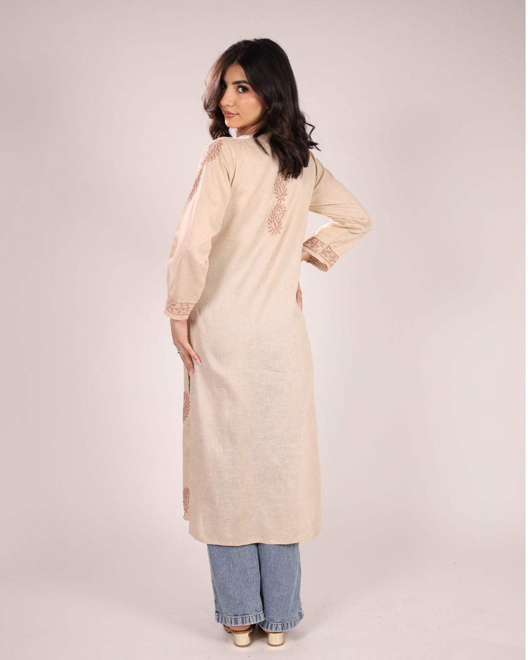 Cotton Chikankari Kurta For Women