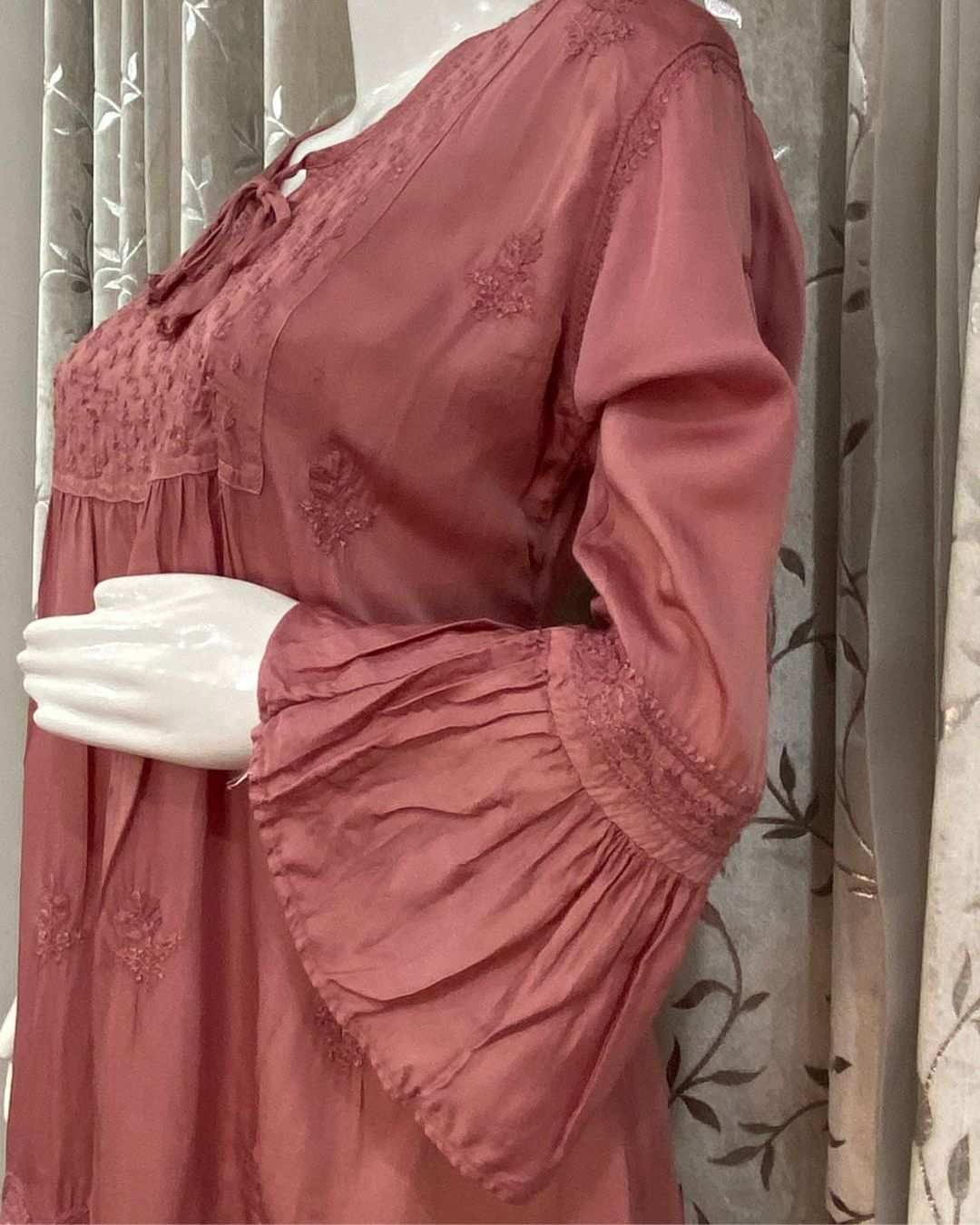 Women Pink Short Kurti