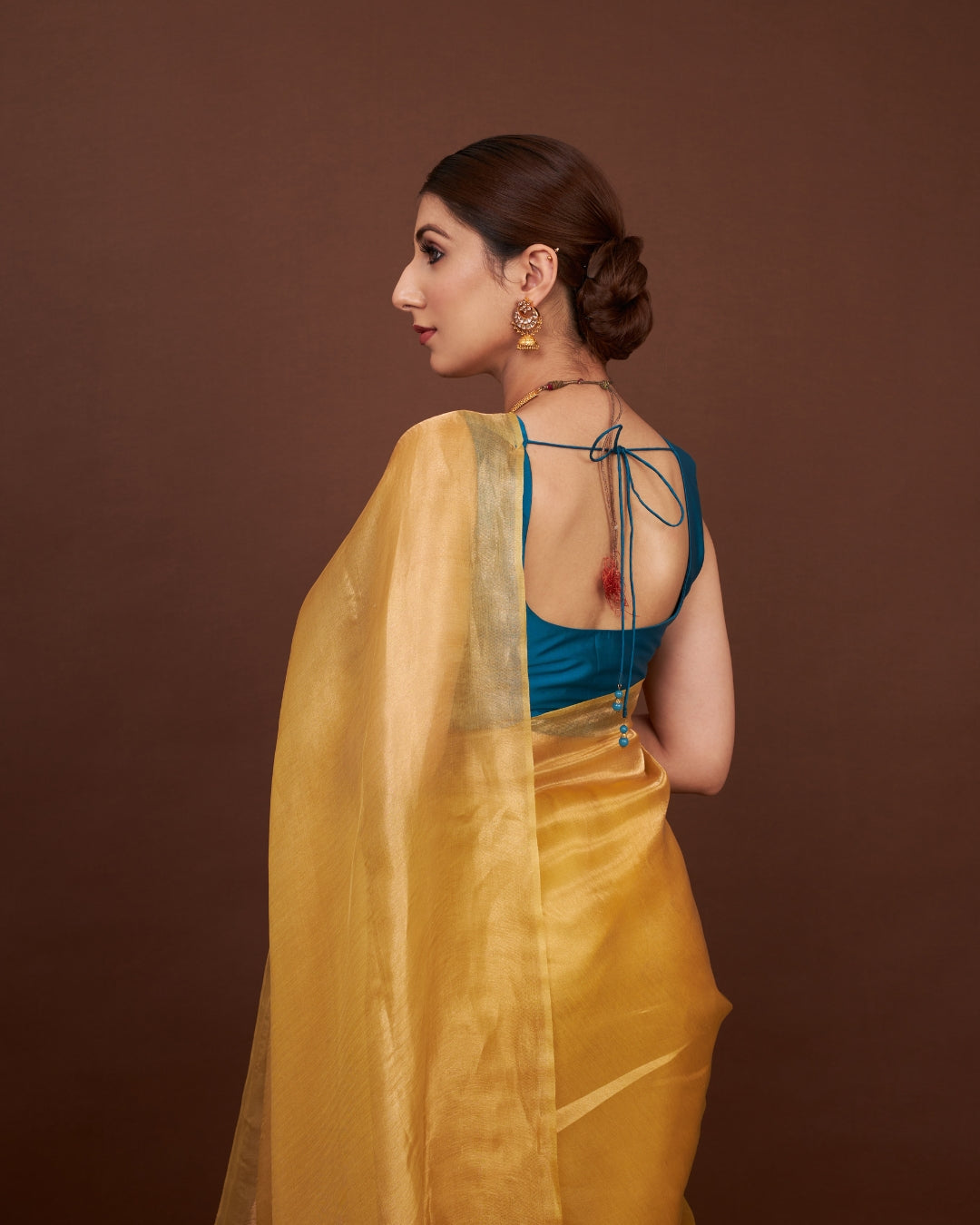 Regal Gold Tissue Silk Saree