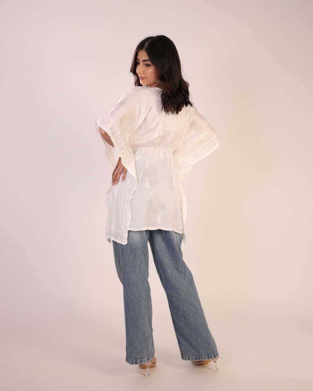 Chikankari Women's Short Kaftan
