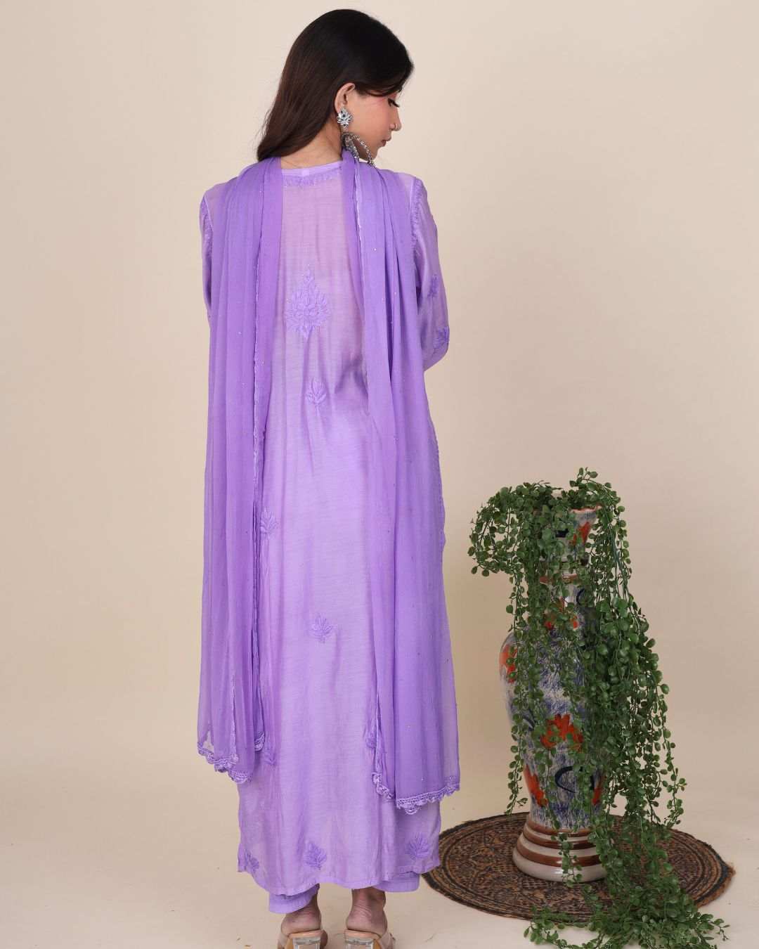 Gulaabo Plum Kurta Set