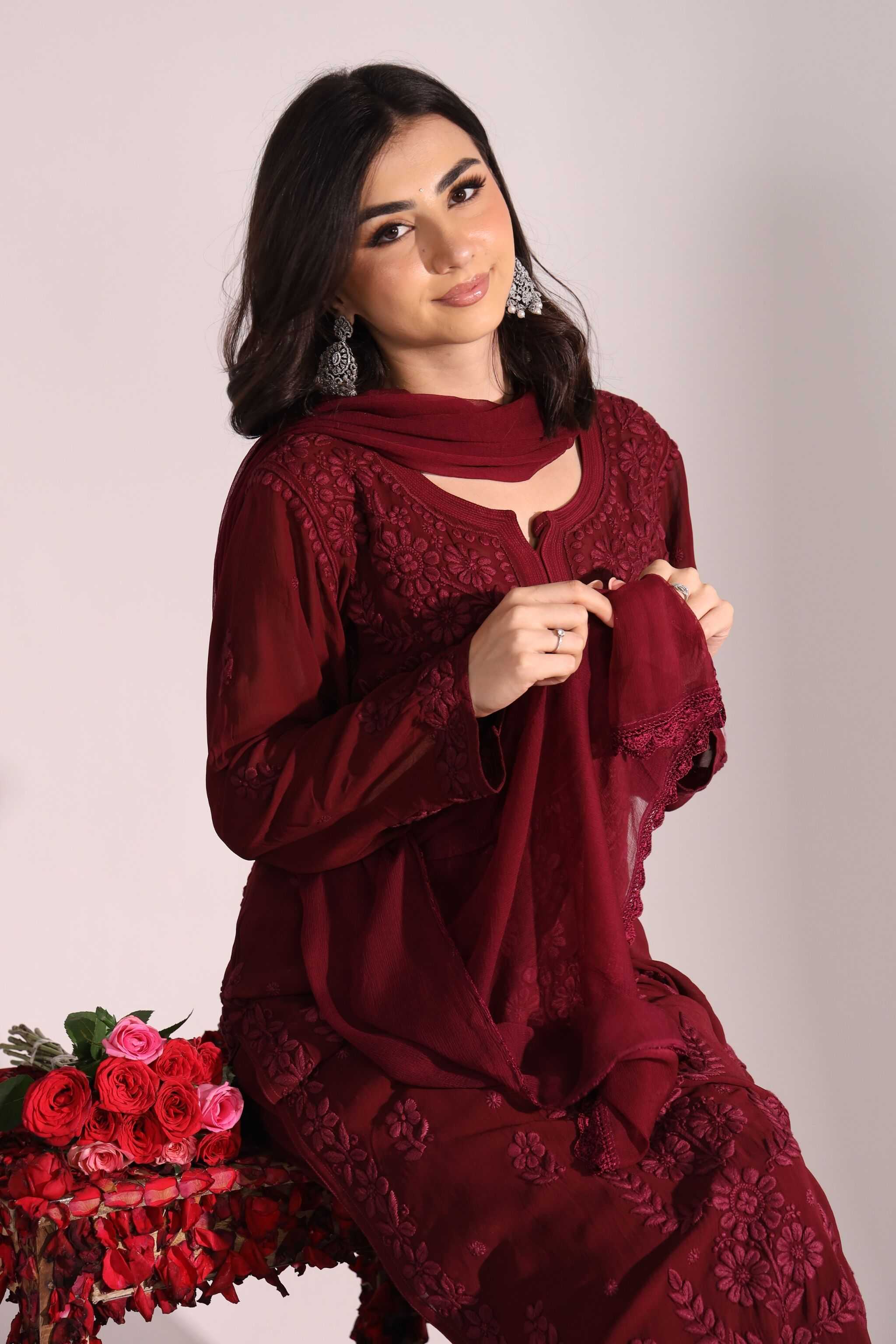 Sitara Aarzu Chikankari Set