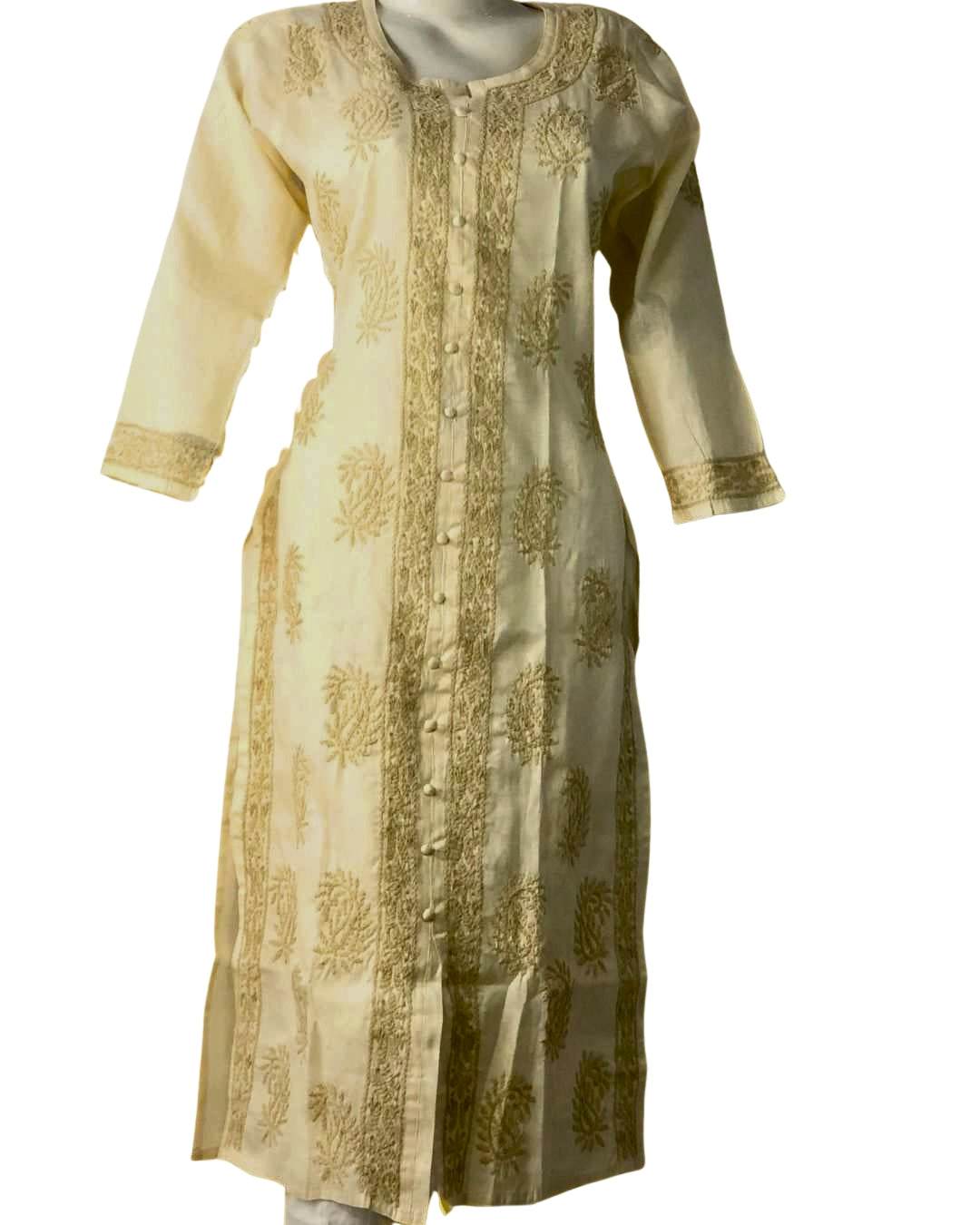 Yellow Chikankari Ladies Kurta