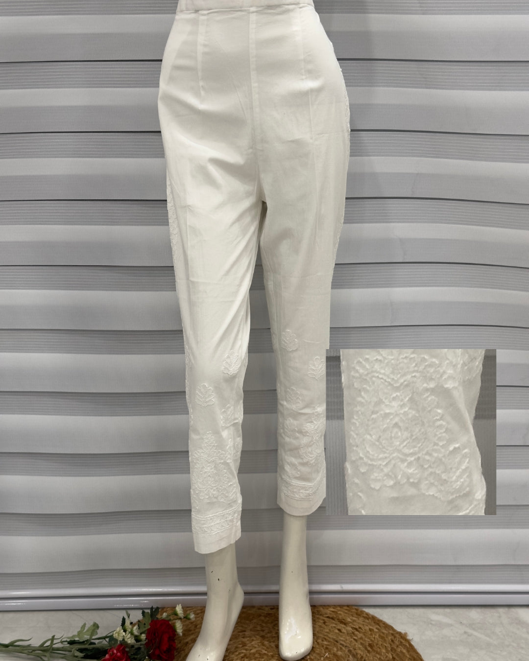 Chikankari Pant for Ladies