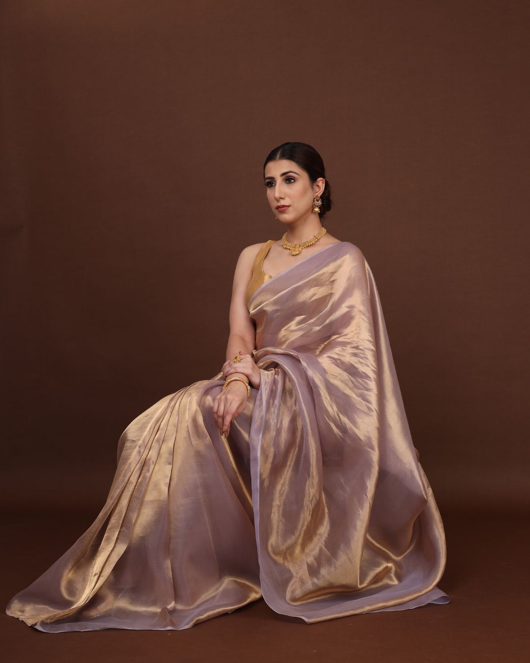 Blush Royale Banarasi Tissue Pure Silk Saree 