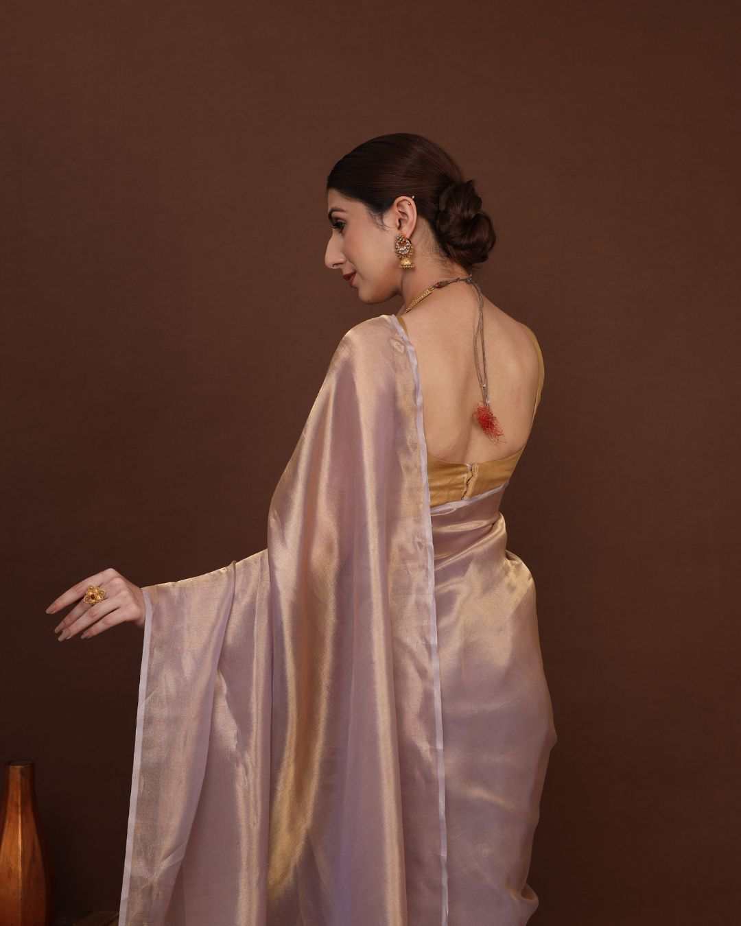 Banarasi Tissue Pure Silk Saree - Blush Royale
