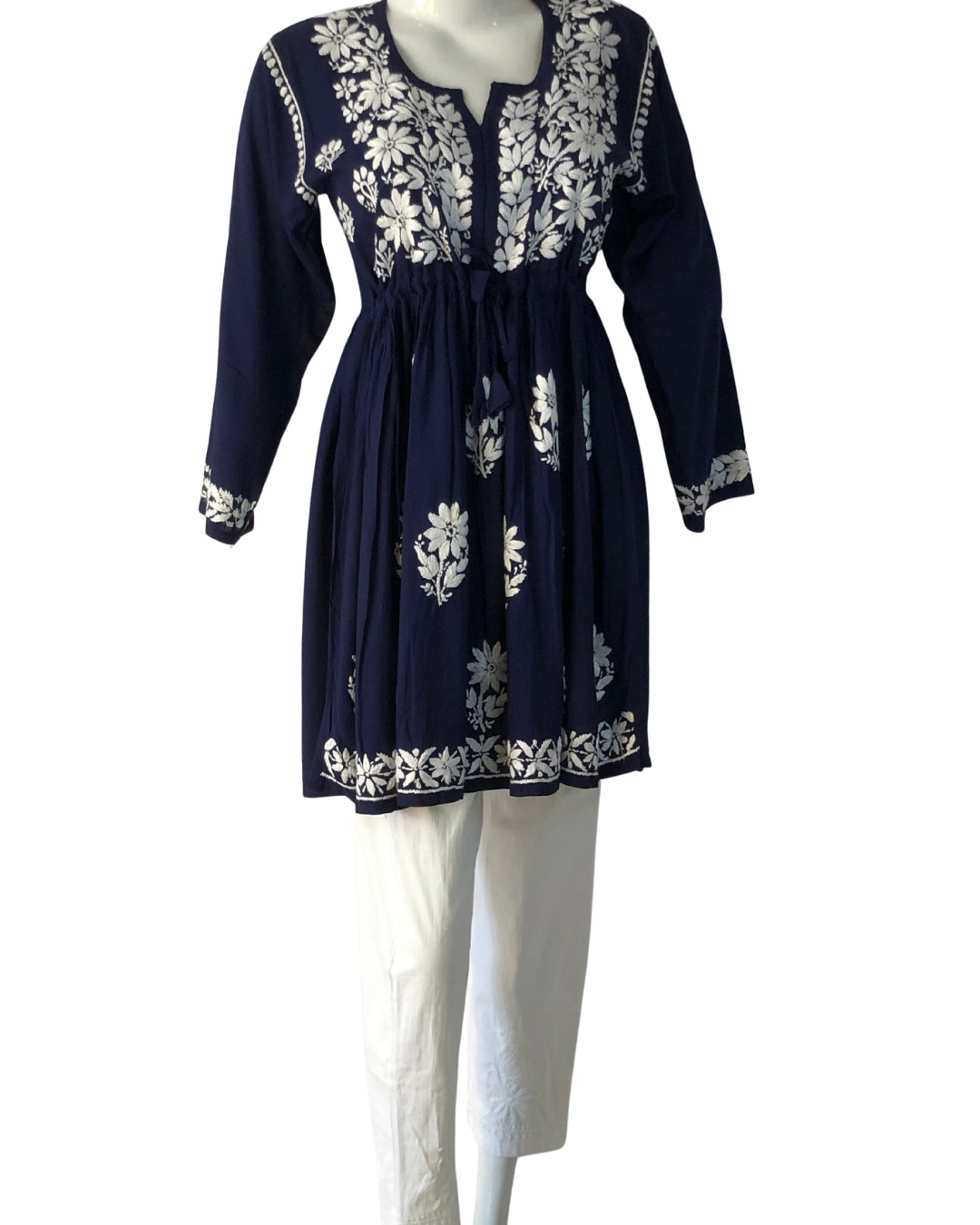 Frock Style Chikankari Kurti for Women