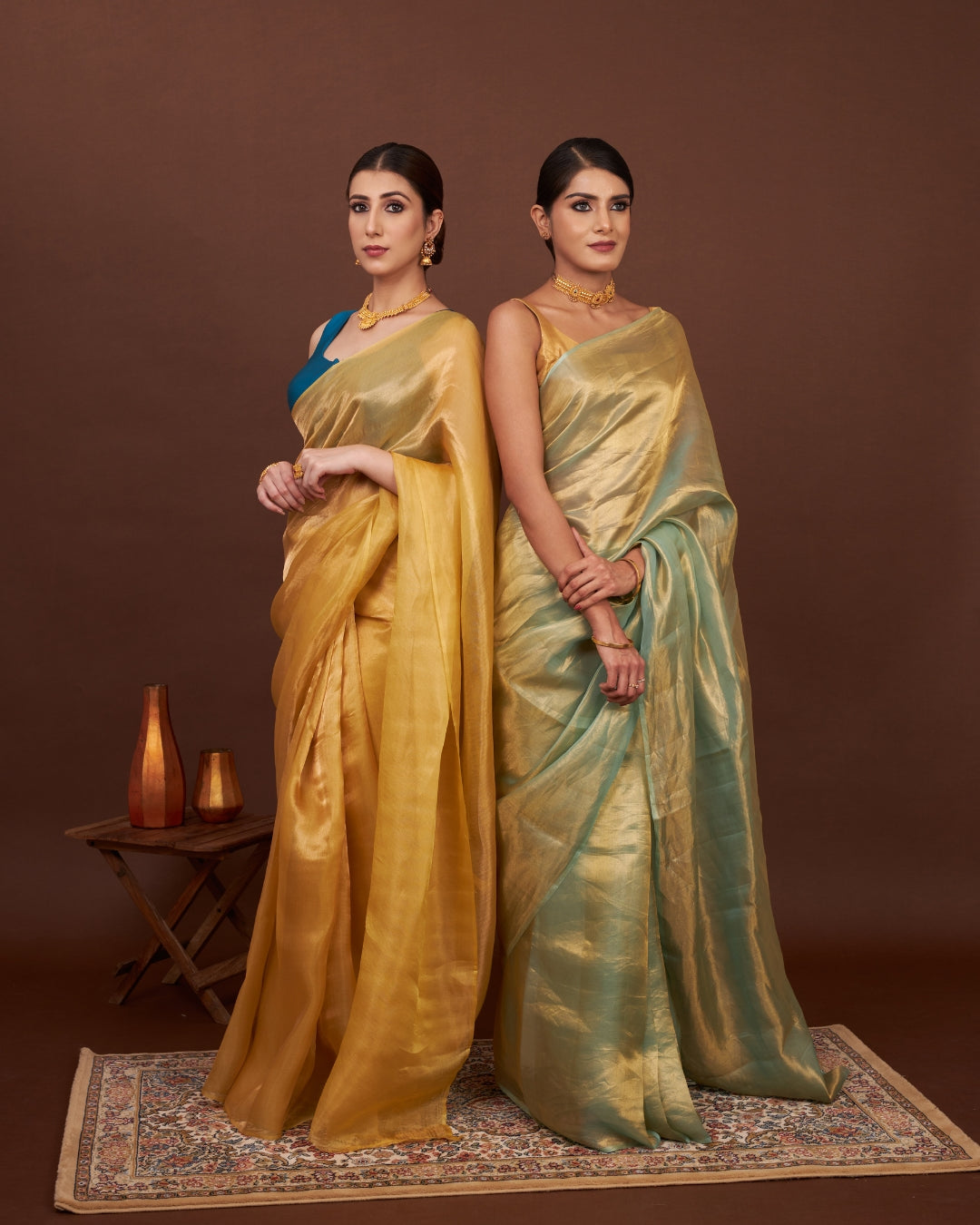 Regal Gold Tissue Silk Saree