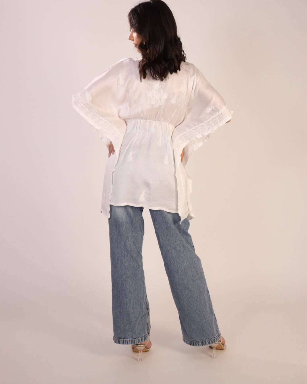 Chikankari Women's Short Kaftan