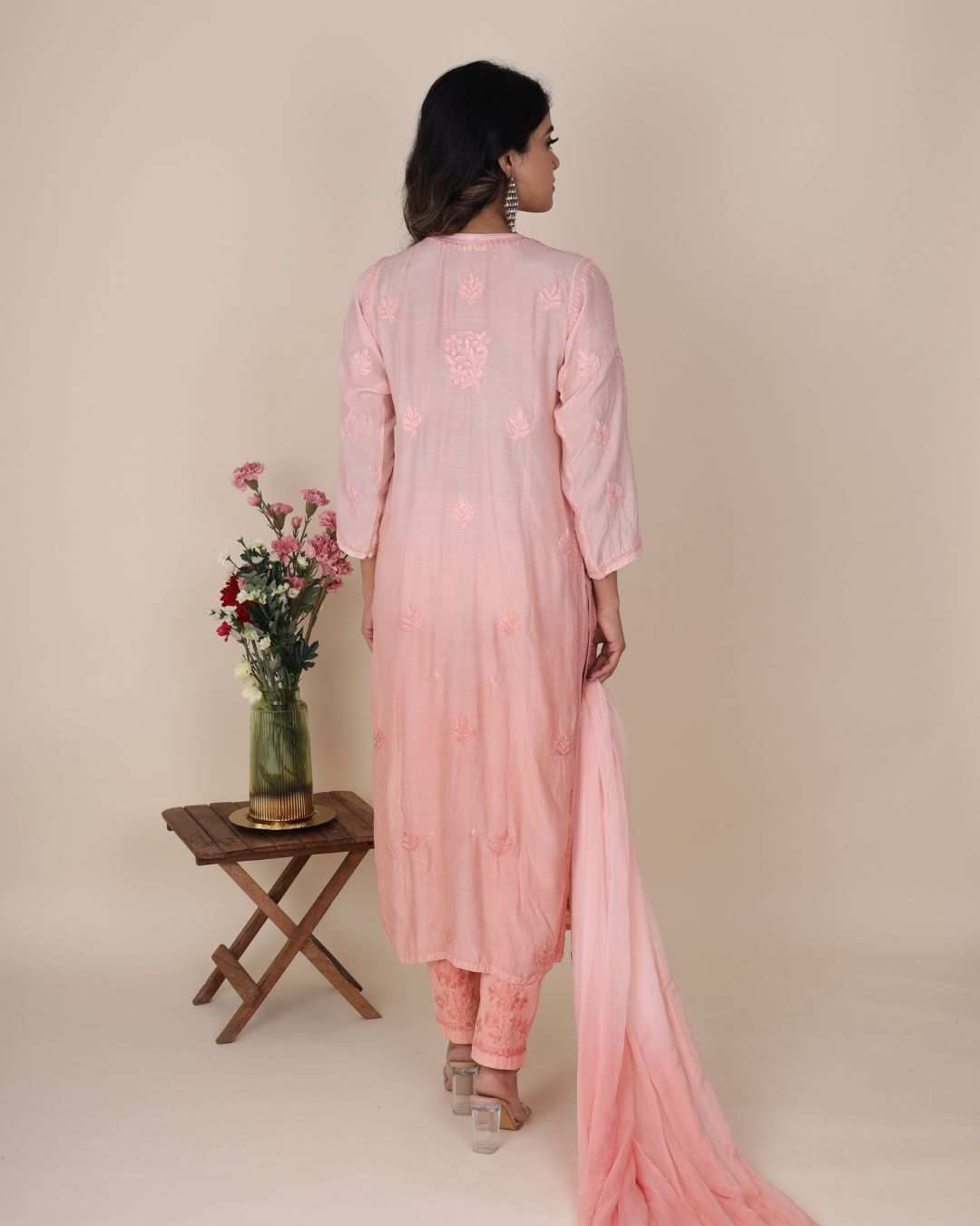 Gauhar Peach Fuzz Set - | House of AKS