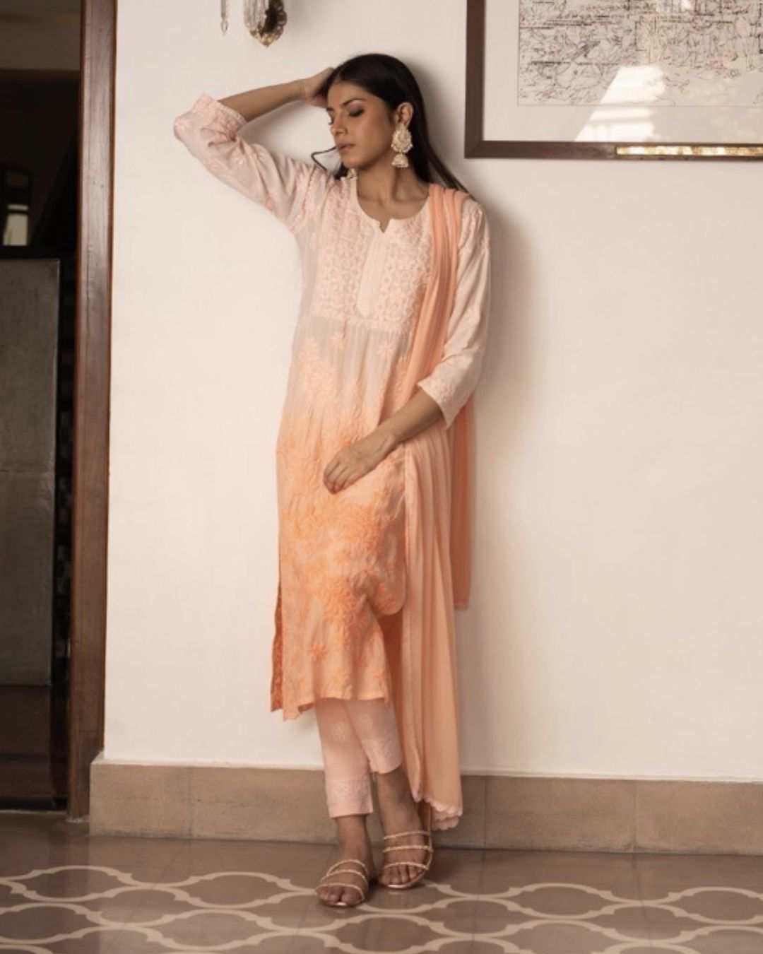 Gauhar Chikankari Kurta Set