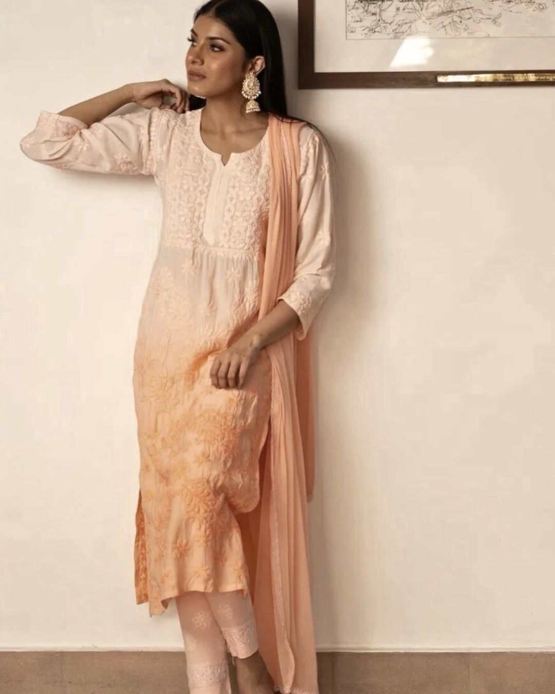 Gauhar Chikankari Kurta Set