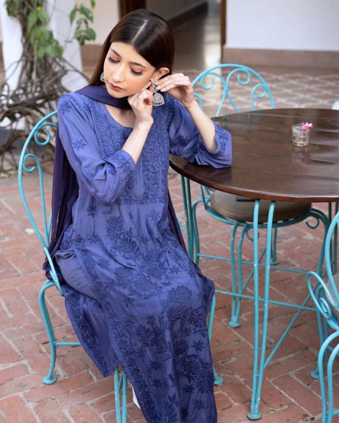 Gauhar Chikankari Kurta Set