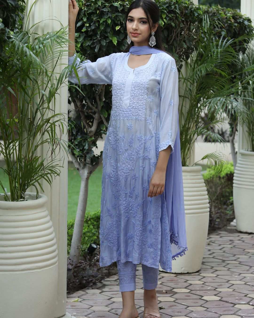 Gauhar Chikan Kurta Set 