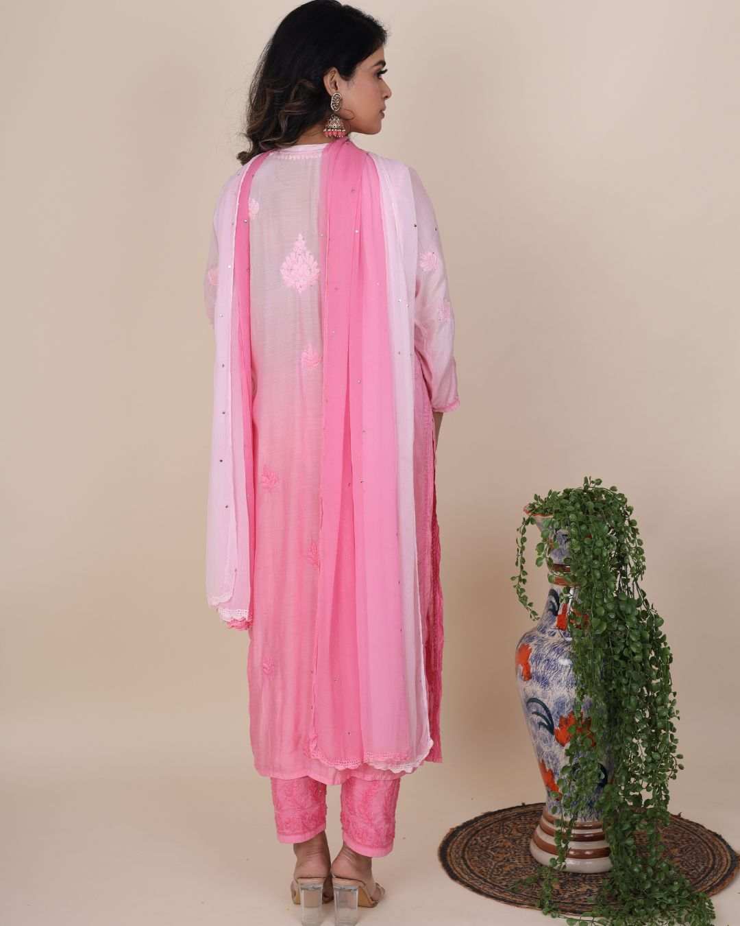 Gulaabo Sangria Chikankari Kurta Set