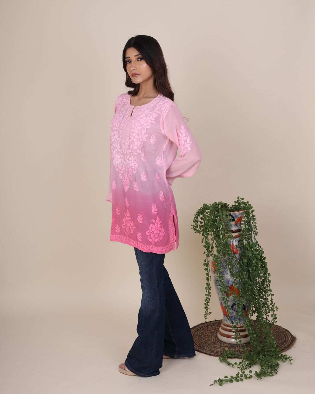 Crepe Women Short Kurti