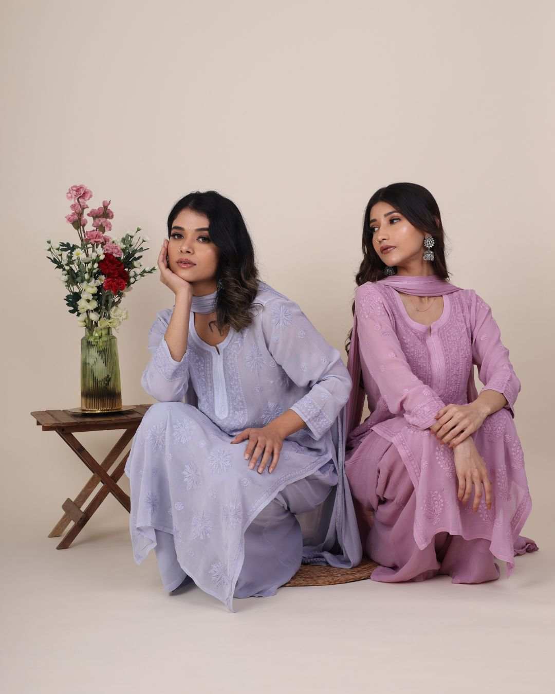 Aaliyah Chikankari Kurta Set