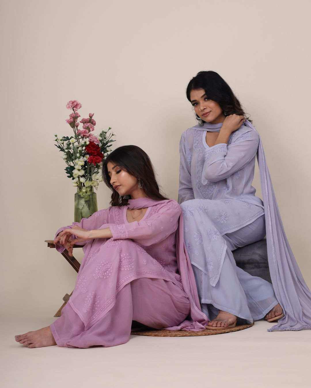 Aaliyah Chikankari Kurta Set