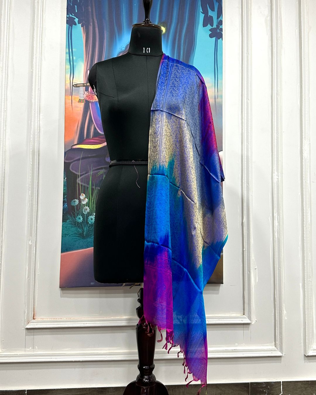 Handloom Banarasi Silk Scarf 