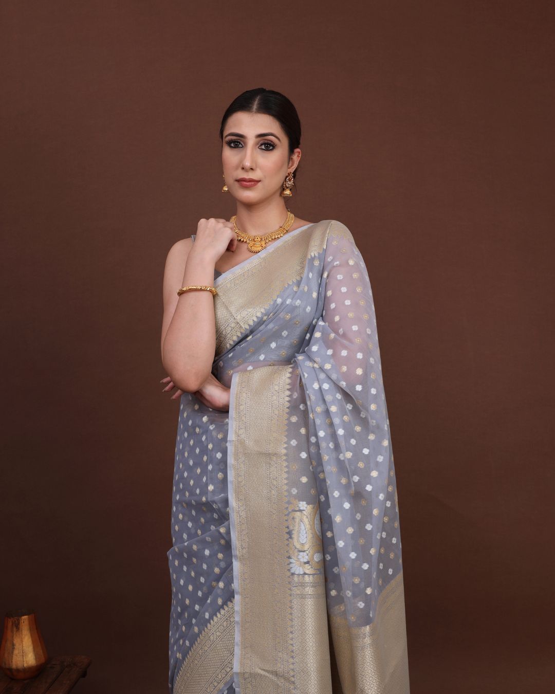 Jamdani Cotton Silk Saree 