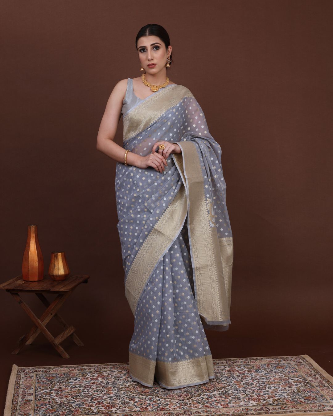 Jamdani Cotton Silk Saree