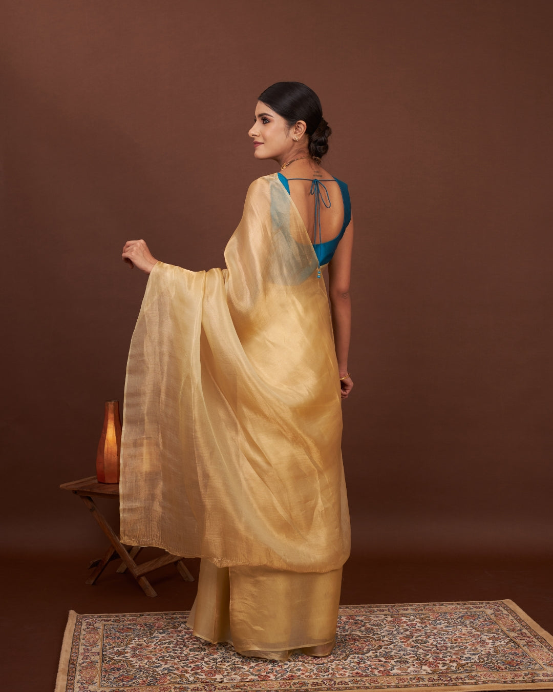 Golden Gleam Banarasi Tissue Silk Saree 