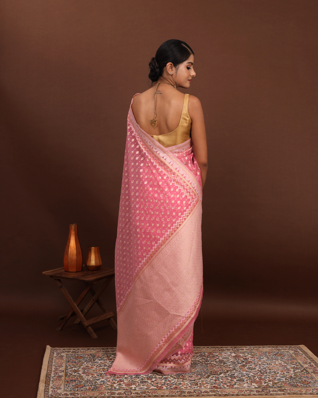 Handloom Banarasi Jamdani saree - | House of aks