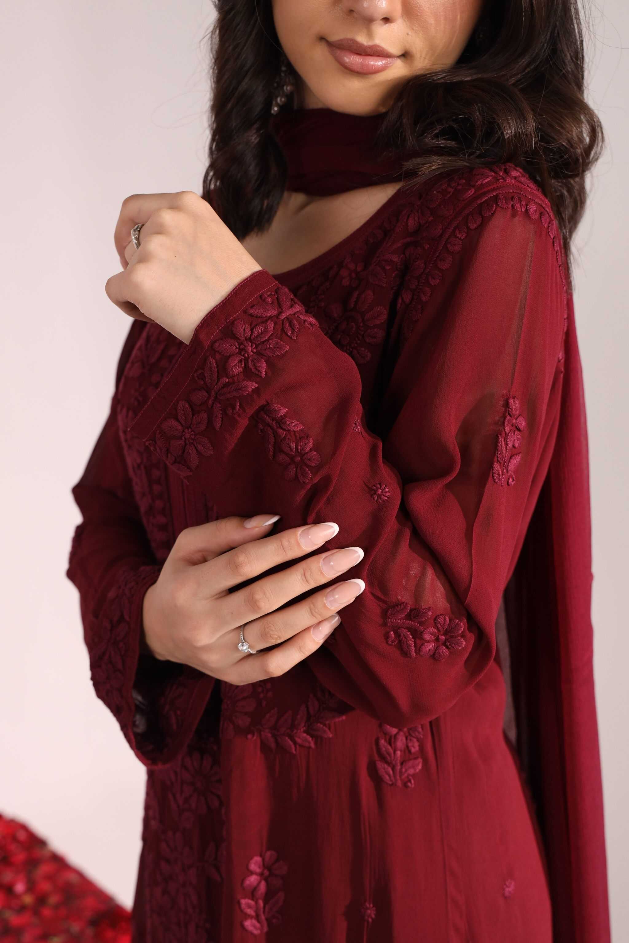 Sitara Aarzu Chikankari Set